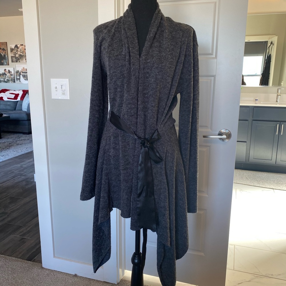 Studio Y gray cardigan- size Large